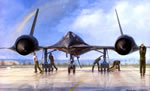 "Outrun the Thunder" - John D. Shaw - SR-71 Blackbird Aviation Art